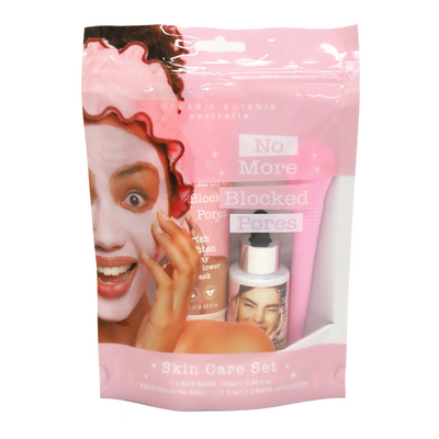 NO MORE BLOCKED PORES FACE MASK, SERUM & APPLICATOR SKIN CARE SET